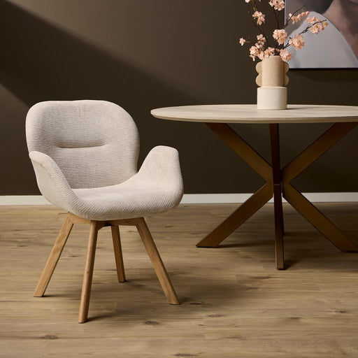 Eetkamerstoel Jesse Beige 59x61x85 cm-Eetkamerstoelen-Starfurn