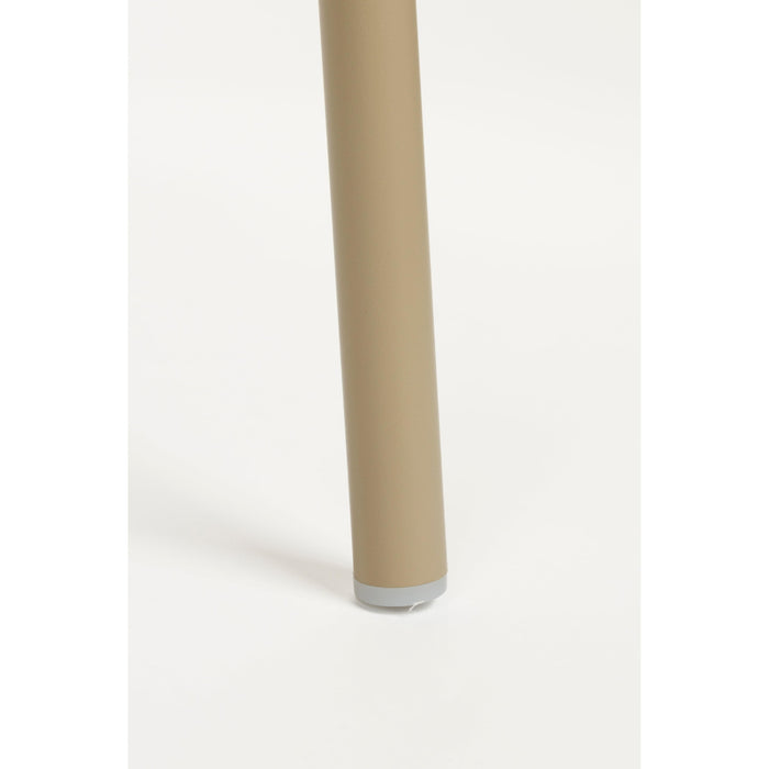 Eetkamerstoel Jessica Polyester Beige 54.5x59 cm-Eetkamerstoelen-Creating Home