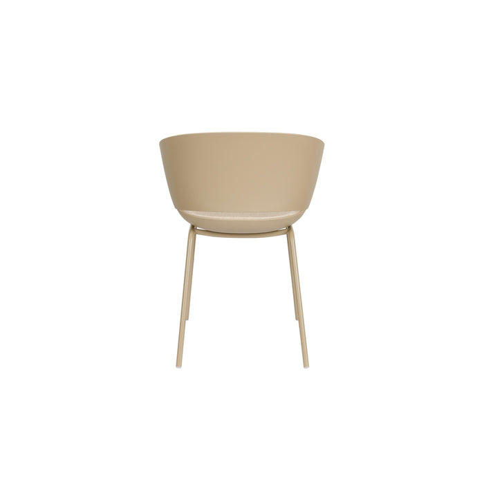 Eetkamerstoel Jessica Polyester Beige 54.5x59 cm-Eetkamerstoelen-Creating Home
