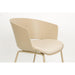 Eetkamerstoel Jessica Polyester Beige 54.5x59 cm-Eetkamerstoelen-Creating Home