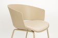 Eetkamerstoel Jessica Polyester Beige 54.5x59 cm-Eetkamerstoelen-Creating Home
