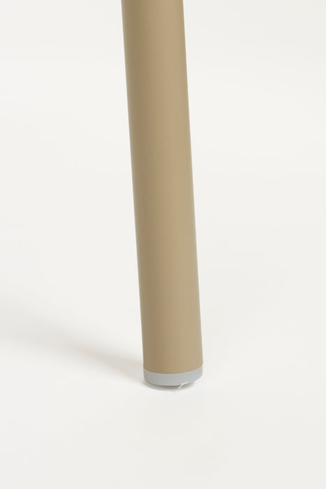 Eetkamerstoel Jessica Polyester Beige 54.5x59 cm-Eetkamerstoelen-Creating Home
