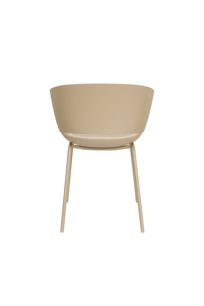 Eetkamerstoel Jessica Polyester Beige 54.5x59 cm-Eetkamerstoelen-Creating Home