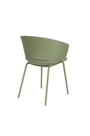 Eetkamerstoel Jessica Polyester Groen 54.5x59 cm-Eetkamerstoelen-Creating Home