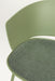 Eetkamerstoel Jessica Polyester Groen 54.5x59 cm-Eetkamerstoelen-Creating Home