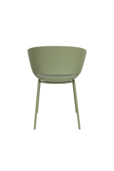 Eetkamerstoel Jessica Polyester Groen 54.5x59 cm-Eetkamerstoelen-Creating Home