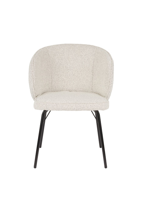 Eetkamerstoel Joa Polyester Beige 60x59.5 cm