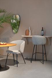Eetkamerstoel Joa Polyester Beige 60x59.5 cm-Eetkamerstoelen-Creating Home