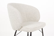 Eetkamerstoel Joa Polyester Beige 60x59.5 cm-Eetkamerstoelen-Creating Home