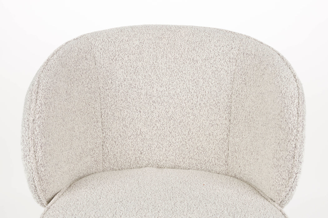 Eetkamerstoel Joa Polyester Beige 60x59.5 cm-Eetkamerstoelen-Creating Home