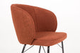 Eetkamerstoel Joa Polyester Terracotta 60x59.5 cm-Fauteuils-Creating Home