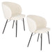 Eetkamerstoel Joa Polyester Wit 60x59.5 cm-Eetkamerstoelen-Creating Home