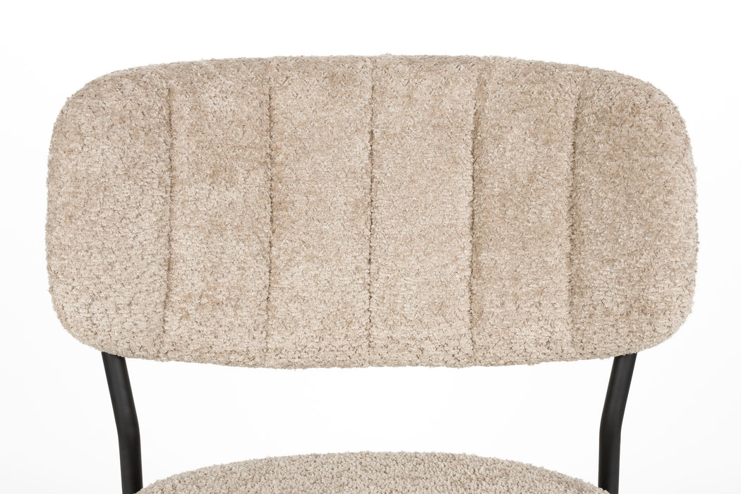Eetkamerstoel Jolien Bouclé Beige – detail 3