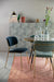 Eetkamerstoel Jolien Goud/dark Nylon en polyester Blauw 56x48 cm-Eetkamerstoelen-Creating Home