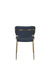 Eetkamerstoel Jolien Goud/dark Nylon en polyester Blauw 56x48 cm-Eetkamerstoelen-Creating Home