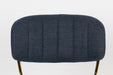 Eetkamerstoel Jolien Goud/dark Nylon en polyester Blauw 56x48 cm-Eetkamerstoelen-Creating Home