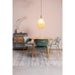 Eetkamerstoel Jolien Goud/dark Nylon en polyester Groen 56x48 cm-Eetkamerstoelen-Creating Home