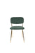 Eetkamerstoel Jolien Goud/dark Nylon en polyester Groen 56x48 cm-Eetkamerstoelen-Creating Home