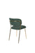 Eetkamerstoel Jolien Goud/dark Nylon en polyester Groen 56x48 cm-Eetkamerstoelen-Creating Home