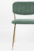 Eetkamerstoel Jolien Goud/dark Nylon en polyester Groen 56x48 cm-Eetkamerstoelen-Creating Home
