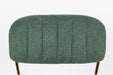 Eetkamerstoel Jolien Goud/dark Nylon en polyester Groen 56x48 cm-Eetkamerstoelen-Creating Home