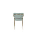 Eetkamerstoel Jolien Goud/light Nylon en polyester Groen 56x48 cm-Eetkamerstoelen-Creating Home