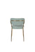 Eetkamerstoel Jolien Goud/light Nylon en polyester Groen 56x48 cm-Eetkamerstoelen-Creating Home