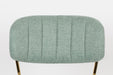Eetkamerstoel Jolien Goud/light Nylon en polyester Groen 56x48 cm-Eetkamerstoelen-Creating Home