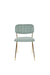 Eetkamerstoel Jolien Goud/light Nylon en polyester Groen 56x48 cm-Fauteuils-Creating Home
