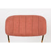 Eetkamerstoel Jolien Goud/roze Nylon en polyester Roze 56x48 cm-Eetkamerstoelen-Creating Home