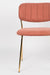 Eetkamerstoel Jolien Goud/roze Nylon en polyester Roze 56x48 cm-Eetkamerstoelen-Creating Home