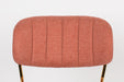 Eetkamerstoel Jolien Goud/roze Nylon en polyester Roze 56x48 cm-Eetkamerstoelen-Creating Home