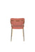 Eetkamerstoel Jolien Goud/roze Nylon en polyester Roze 56x48 cm-Fauteuils-Creating Home