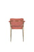 Eetkamerstoel Jolien Goud/roze Nylon en polyester Roze 56x61 cm-Eetkamerstoelen-Creating Home