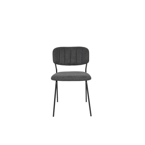 Eetkamerstoel Jolien Nylon en polyester Donkergrijs 56x48 cm-Eetkamerstoelen-Creating Home