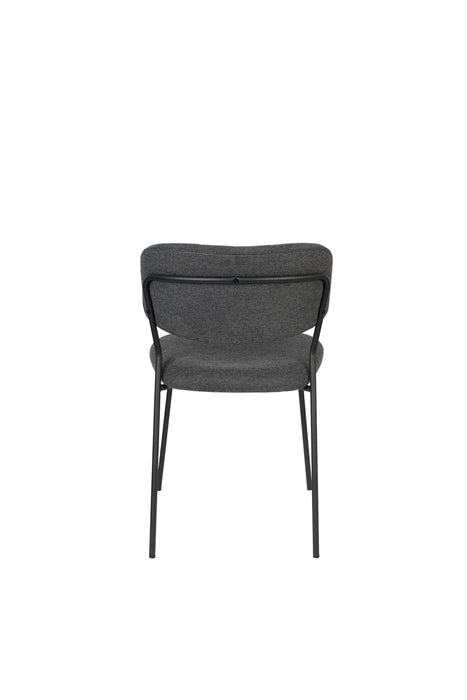 Eetkamerstoel Jolien Nylon en polyester Donkergrijs 56x48 cm-Eetkamerstoelen-Creating Home