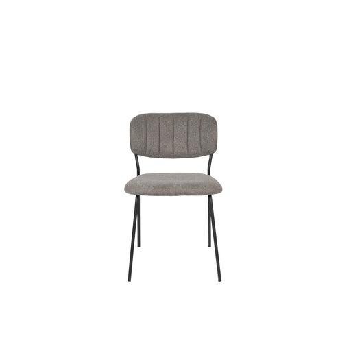 Eetkamerstoel Jolien Nylon en polyester Grijs 56x48 cm-Eetkamerstoelen-Creating Home