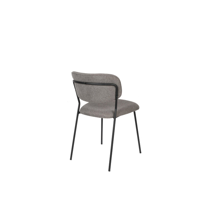 Eetkamerstoel Jolien Nylon en polyester Grijs 56x48 cm-Eetkamerstoelen-Creating Home