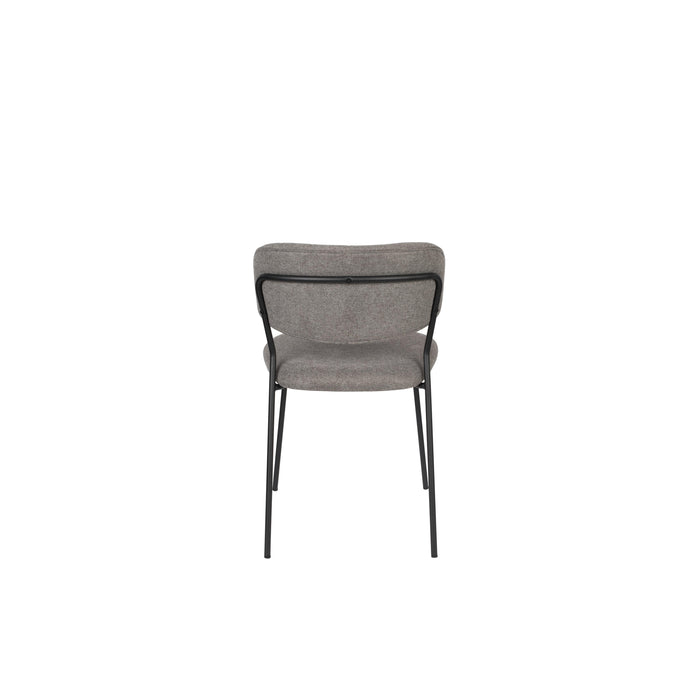 Eetkamerstoel Jolien Nylon en polyester Grijs 56x48 cm-Eetkamerstoelen-Creating Home