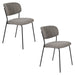 Eetkamerstoel Jolien Nylon en polyester Grijs 56x48 cm