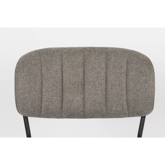 Eetkamerstoel Jolien Nylon en polyester Grijs 56x48 cm-Eetkamerstoelen-Creating Home