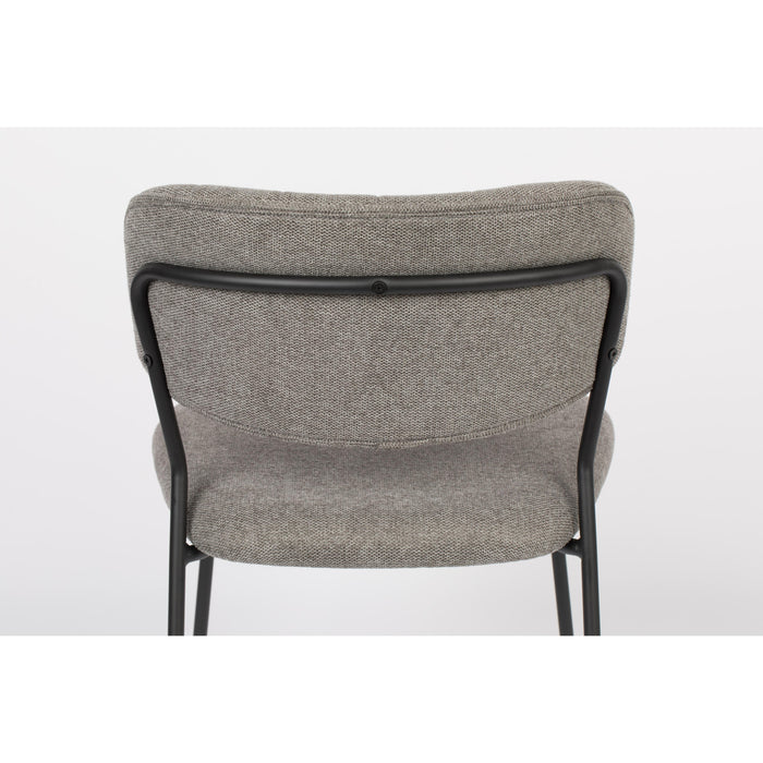 Eetkamerstoel Jolien Nylon en polyester Grijs 56x48 cm-Eetkamerstoelen-Creating Home