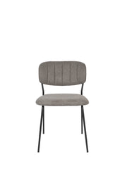 Eetkamerstoel Jolien Nylon en polyester Grijs 56x48 cm-Eetkamerstoelen-Creating Home