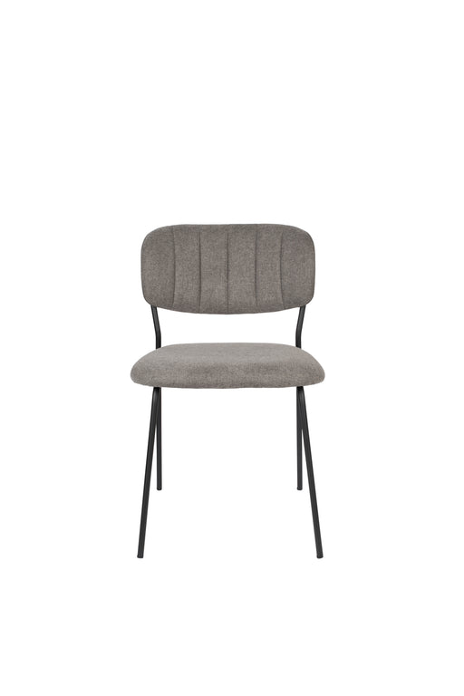 Eetkamerstoel Jolien Nylon en polyester Grijs 56x48 cm-Eetkamerstoelen-Creating Home