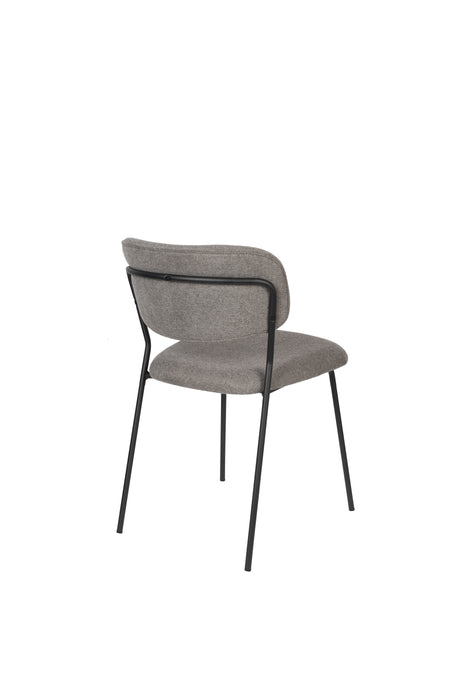 Eetkamerstoel Jolien Nylon en polyester Grijs 56x48 cm-Eetkamerstoelen-Creating Home