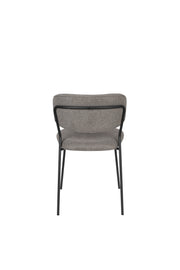 Eetkamerstoel Jolien Nylon en polyester Grijs 56x48 cm-Eetkamerstoelen-Creating Home