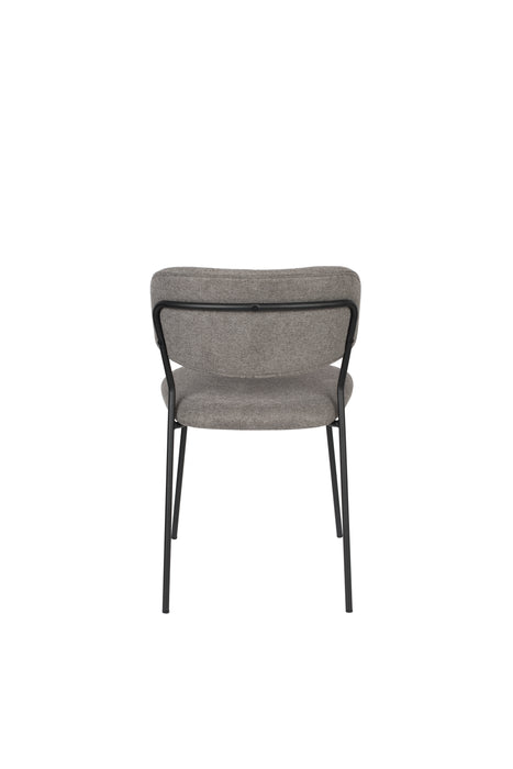 Eetkamerstoel Jolien Nylon en polyester Grijs 56x48 cm-Eetkamerstoelen-Creating Home