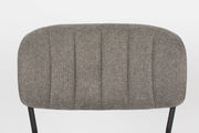 Eetkamerstoel Jolien Nylon en polyester Grijs 56x48 cm-Eetkamerstoelen-Creating Home