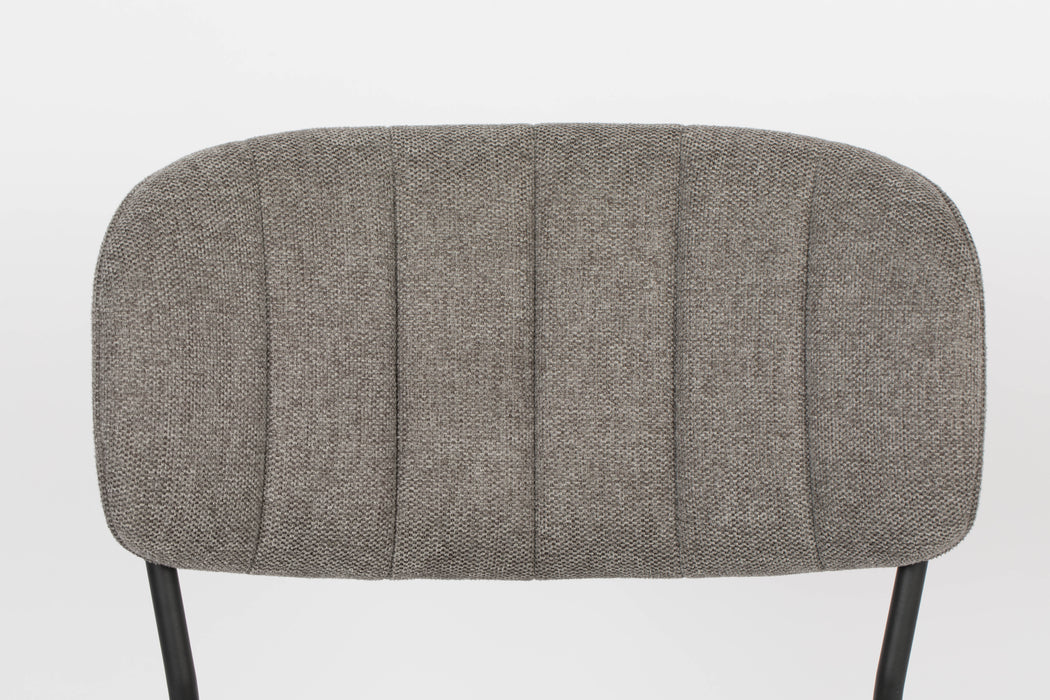 Eetkamerstoel Jolien Nylon en polyester Grijs 56x48 cm-Fauteuils-Creating Home