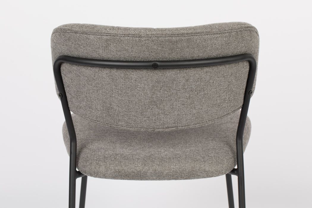 Eetkamerstoel Jolien Nylon en polyester Grijs 56x48 cm-Fauteuils-Creating Home